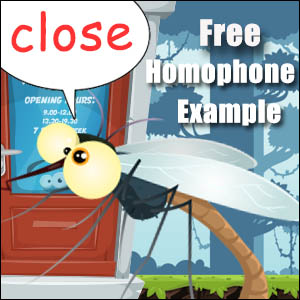homophone close
